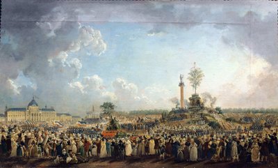The Festival of the Supreme Being at the Champ de Mars, 8th June 1794 by Pierre Antoine Demachy